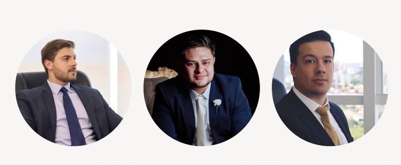 Lucas Terra, Luis Felipe Aranda e Felipe Marques
